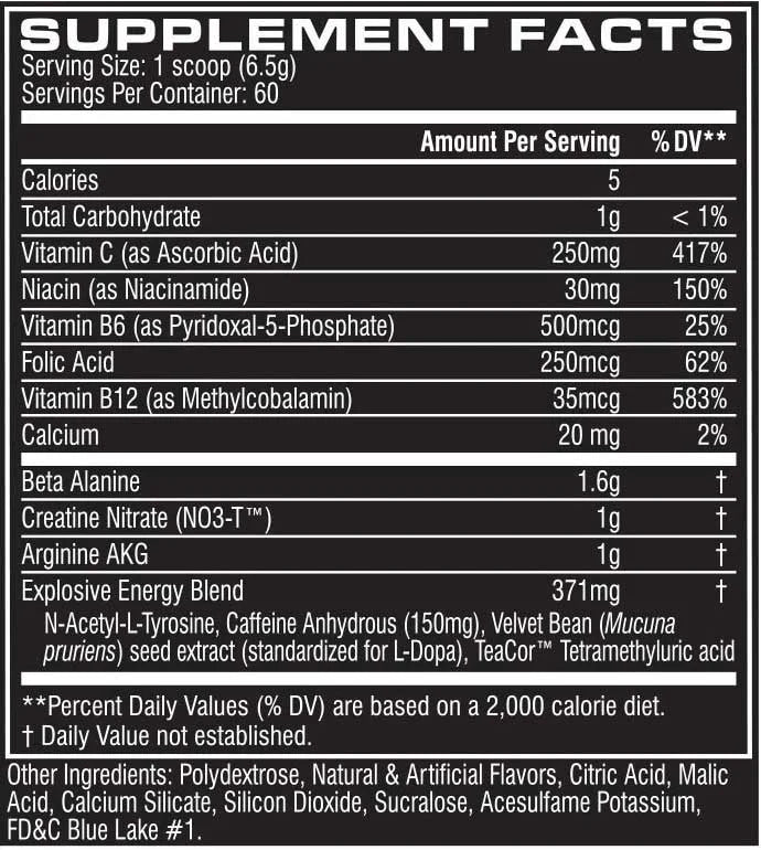 Cellucor C4 Explosive Preworkout, 390 g (0.85 lb)
