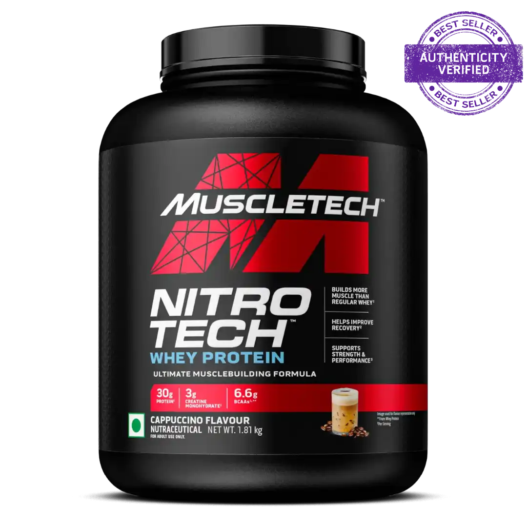 Muscletech™ Nitro-Tech™ Whey Protein Protein Powder, Whey Protein, 1.81kg, Milk Chocolate
