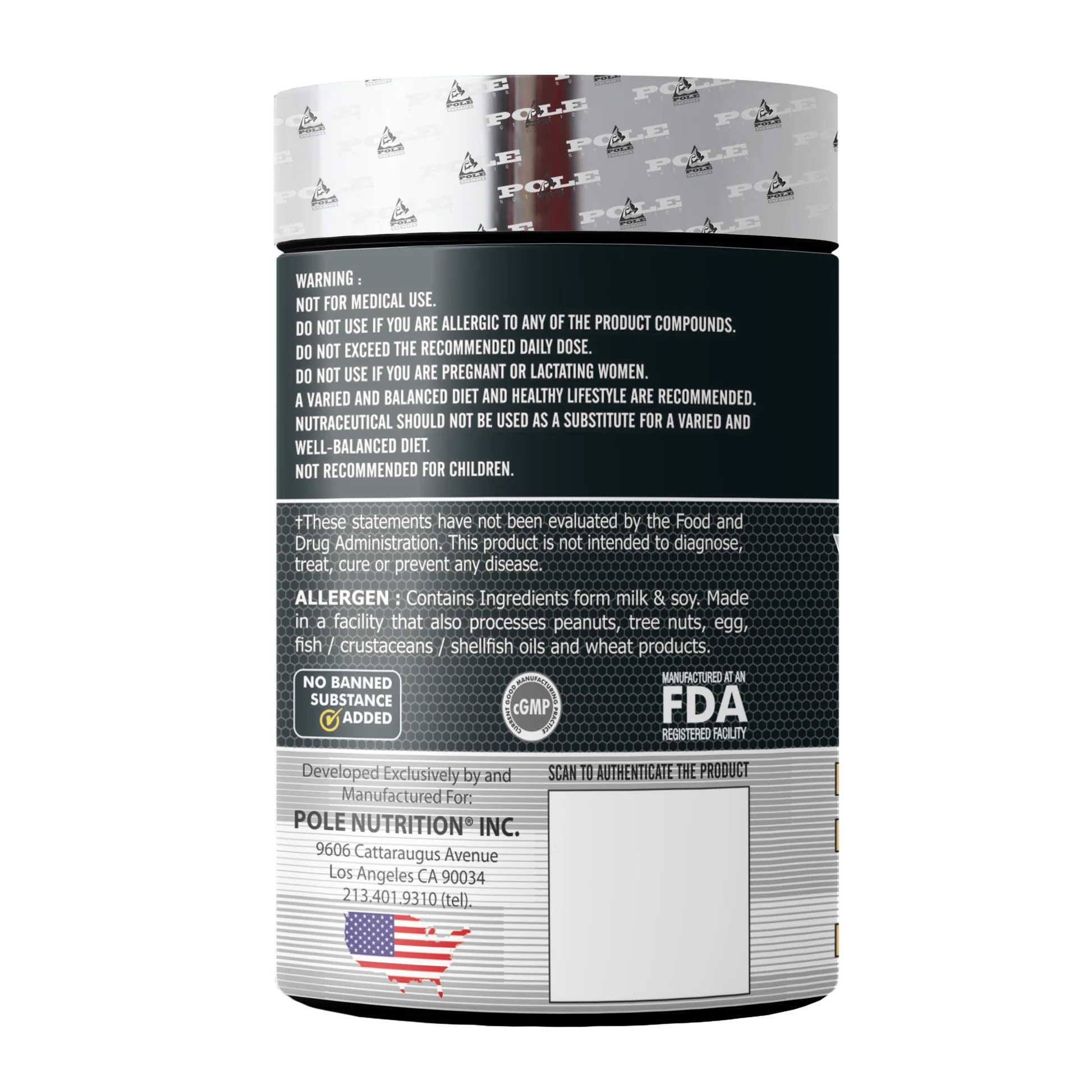 POLE YOHIMBINE – Advanced Fat Burner with Yohimbine HCL for Energy & Definition, 90 servings