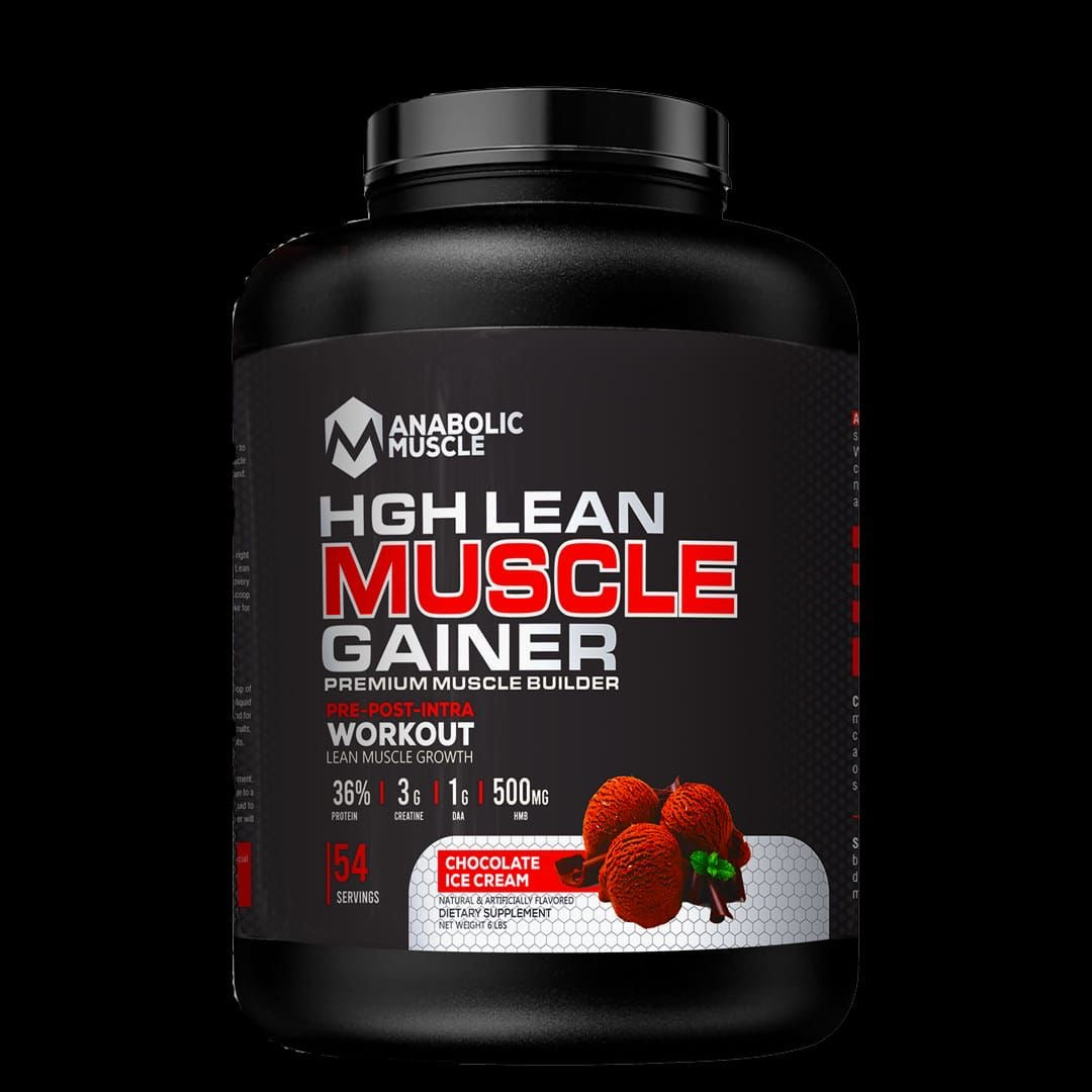 Anabolic Muscle HGH Lean Muscle Gainer, 3kg, 54 servings, Ice Cream Cookies flavour