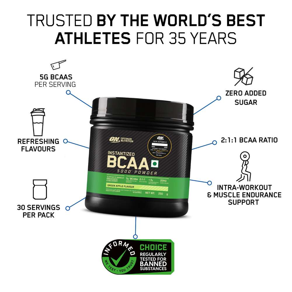 Optimum Nutrition (ON) Instantized BCAA 5000 Powder