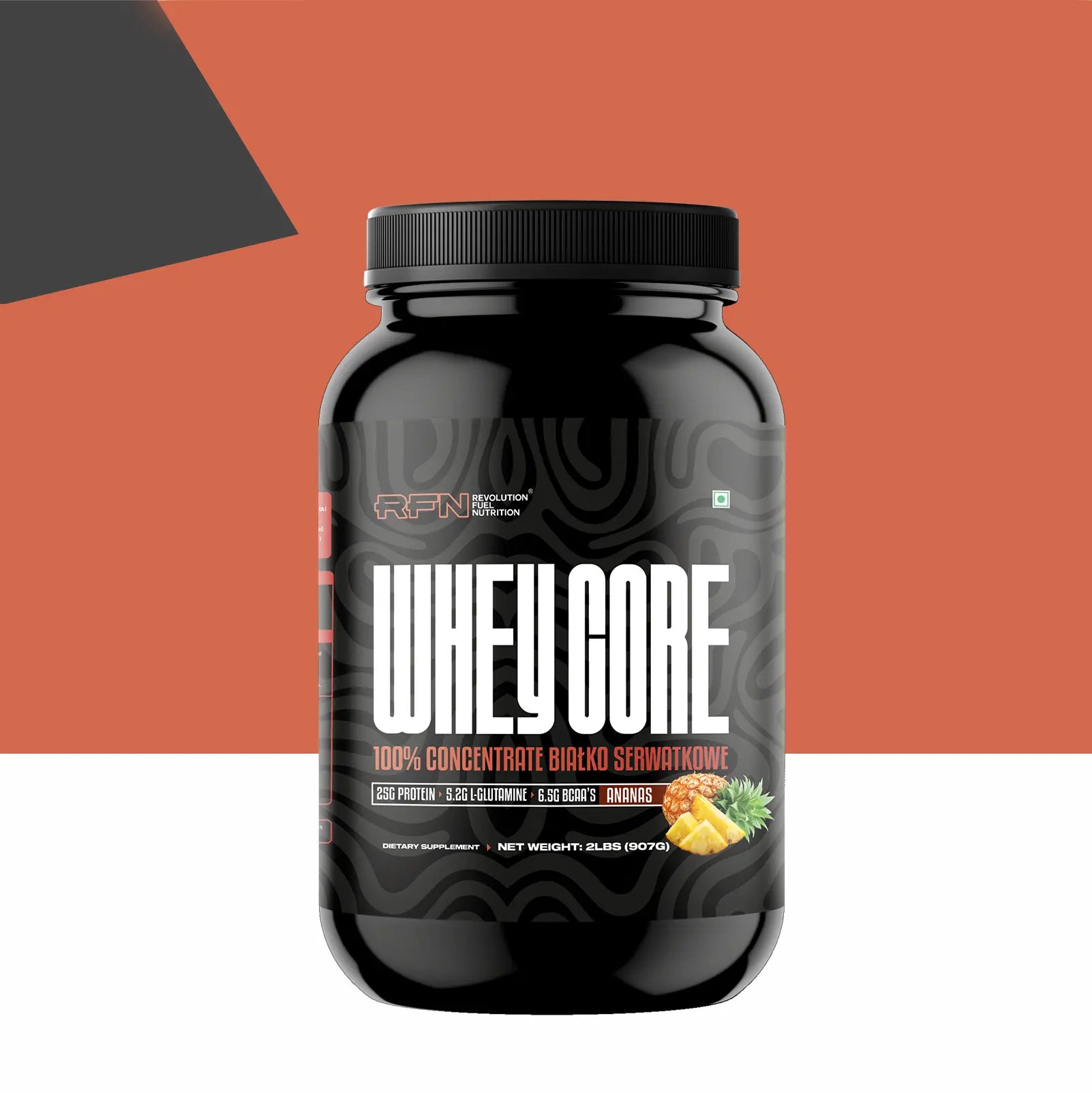 RFN whey core, 5lbs ( 2.2kg ), Pineapple (Ananas)