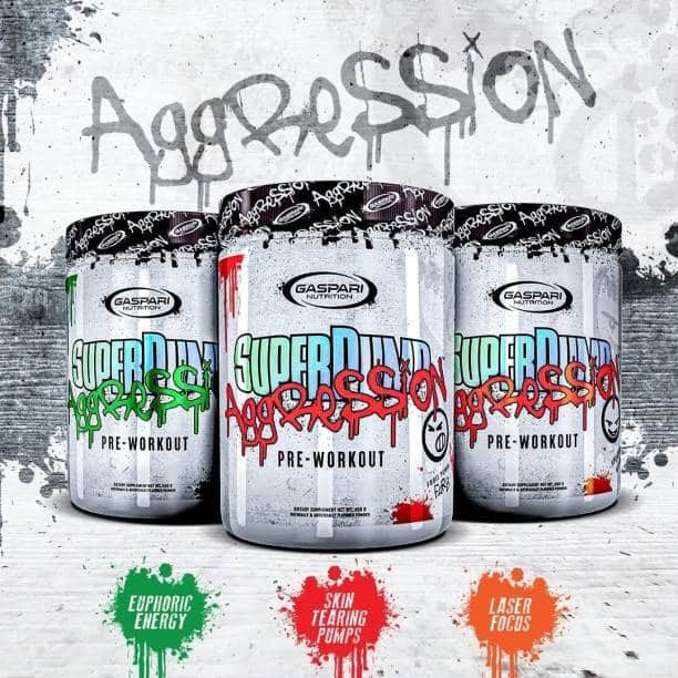 Gaspari Superpump Aggression Pre-Workout - 358.34 gm (0.79 Lb), Mayhem Mango