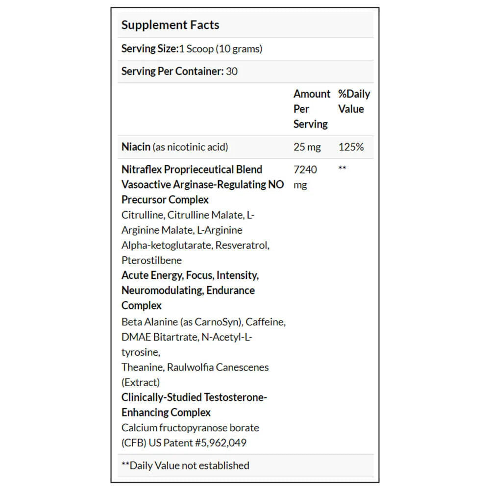 GAT Nitraflex, 300 g (0.66 lb), Blue Raspberry