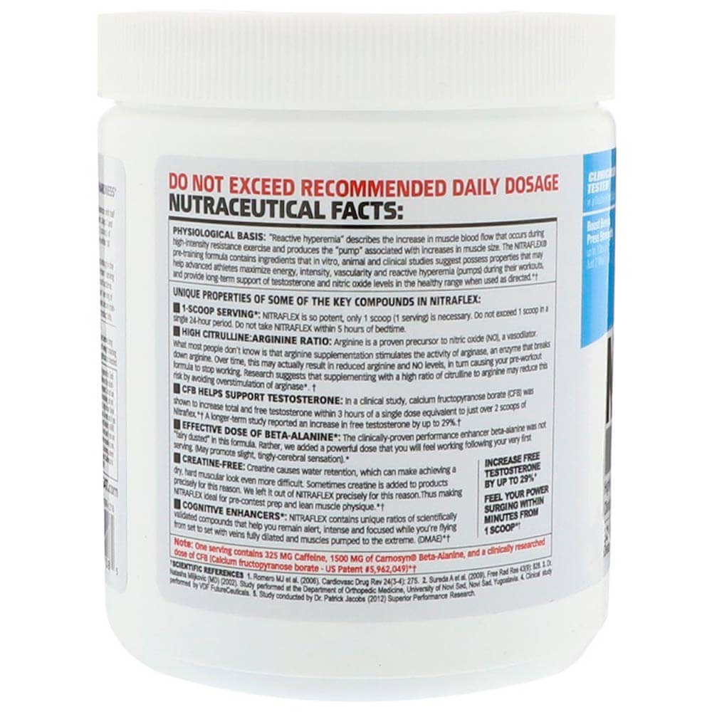 GAT Nitraflex, 300 g (0.66 lb), Blue Raspberry