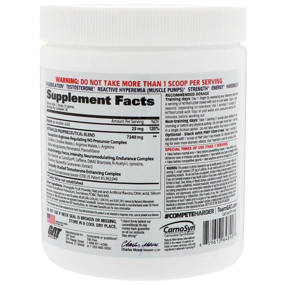 GAT Nitraflex, 300 g (0.66 lb), Fruit Punch