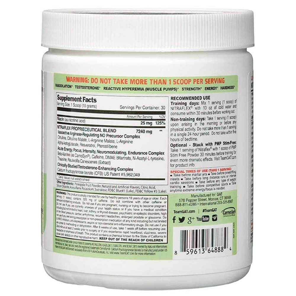 GAT Nitraflex, 300 g (0.66 lb), Green Apple