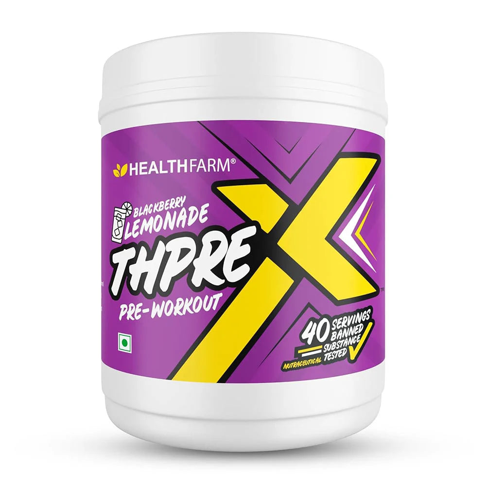 Healthfarm ThPre X Pre-Workout, 500 g (1.1 lb), Blackberry Lemonade