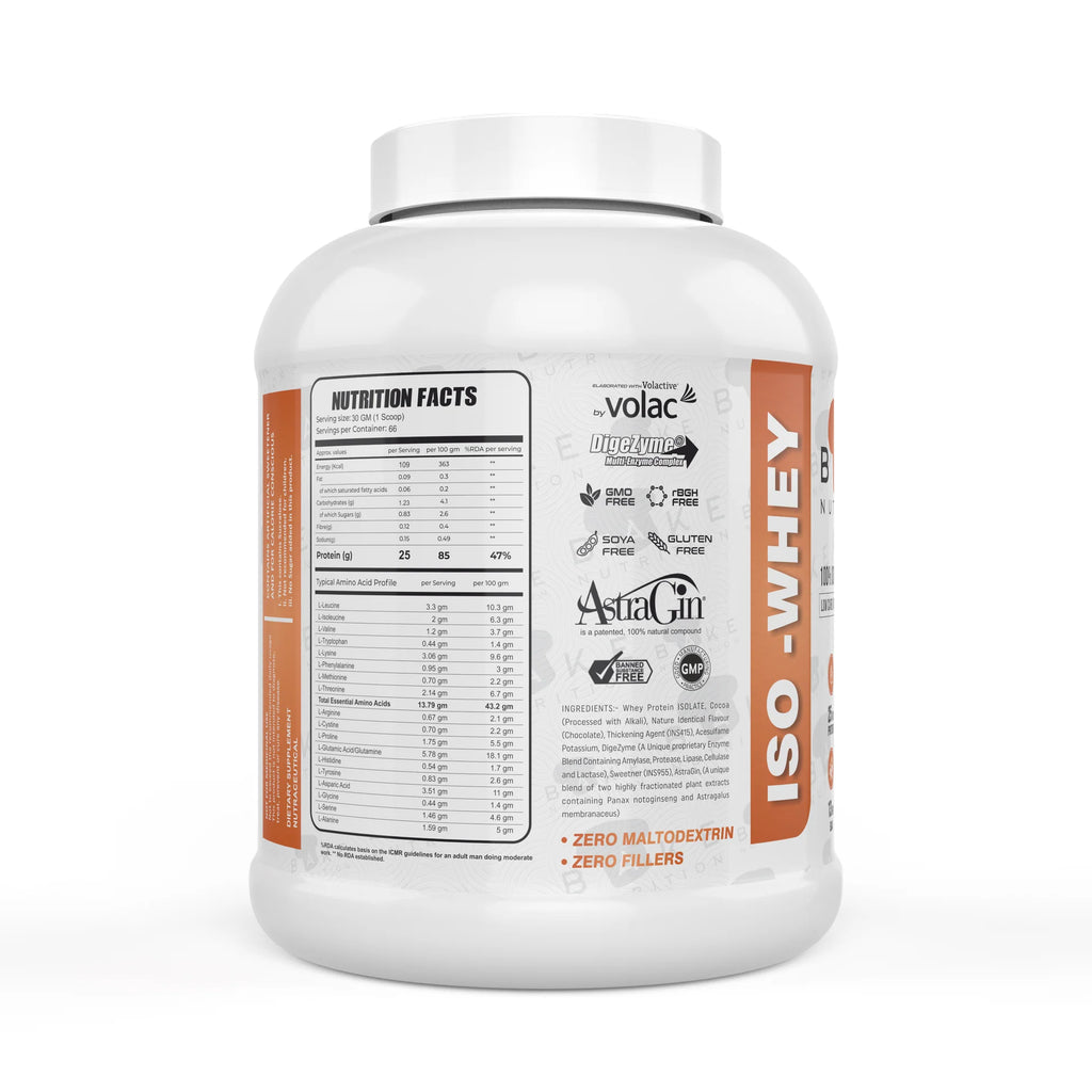 Bake Nutrition ISO Whey, 4 lbs, Dark Chocolate Cake