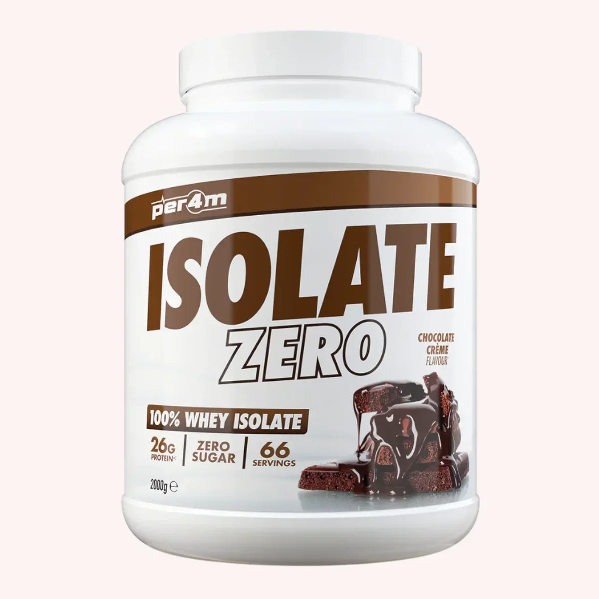 Per4m Isolate Zero whey protein, 2kg, Chocolate Creme
