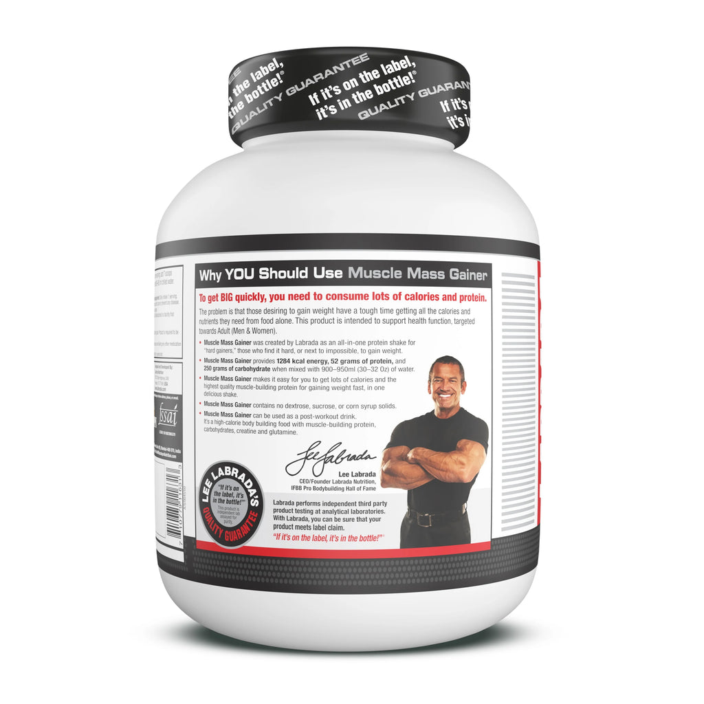Labrada Muscle Mass Gainer - 3 Kg (6.6 Lb), Chocolate