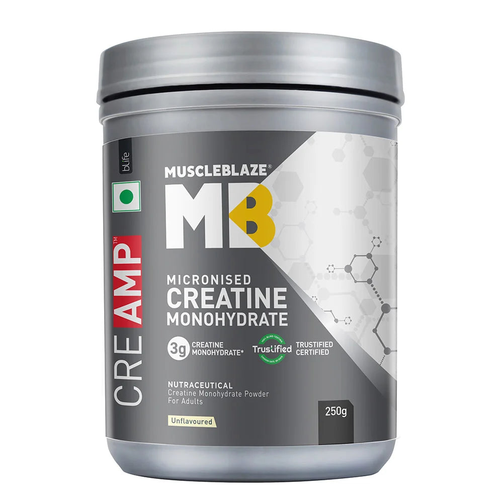 MuscleBlaze Creatine Monohydrate CreAMP, 250 g