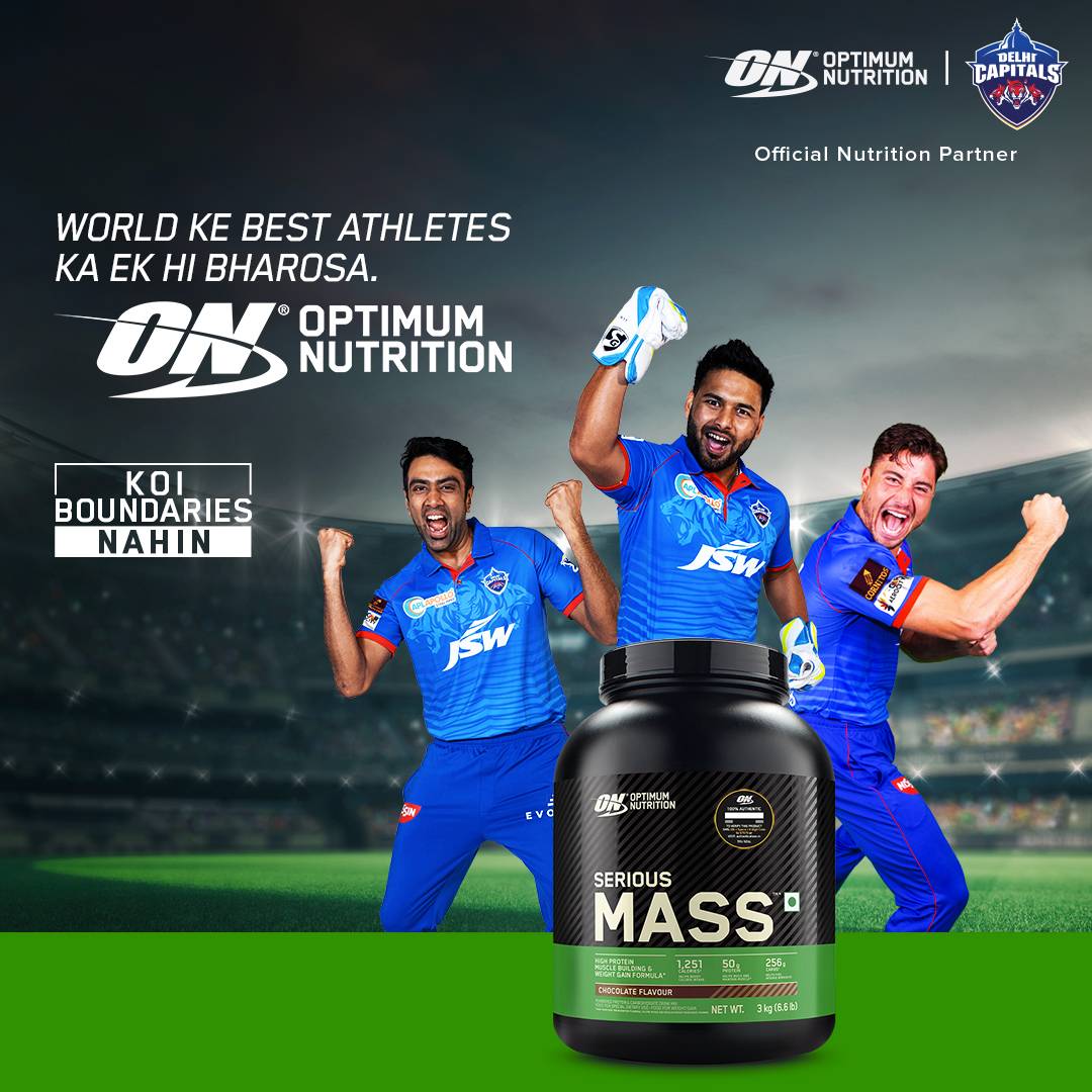 Optimum Nutrition (ON) Serious Mass Weight Gainer Powder (Vegetarian) - 3 Kg (6.6 Lb), Chocolate