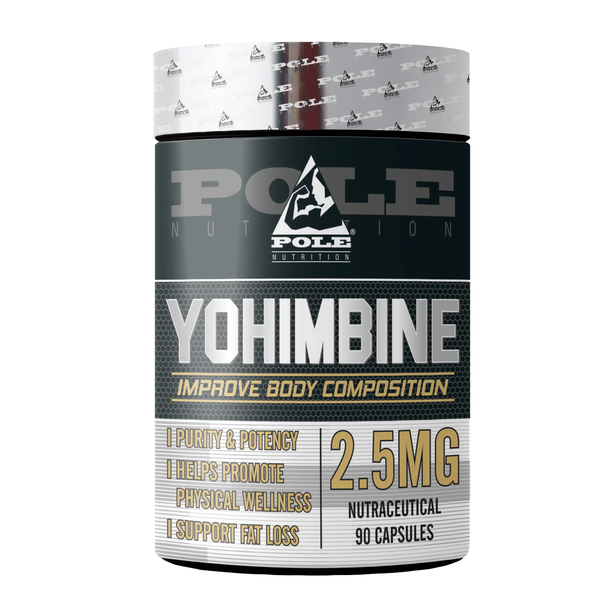 POLE YOHIMBINE – Advanced Fat Burner with Yohimbine HCL for Energy & Definition, 90 servings