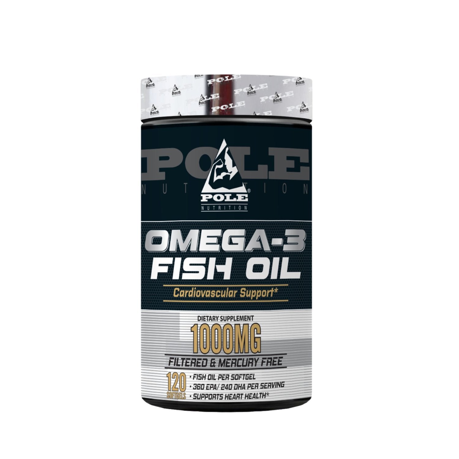 Pole Nutrition Omega 3 Fish Oil 1000Mg, 120 servings