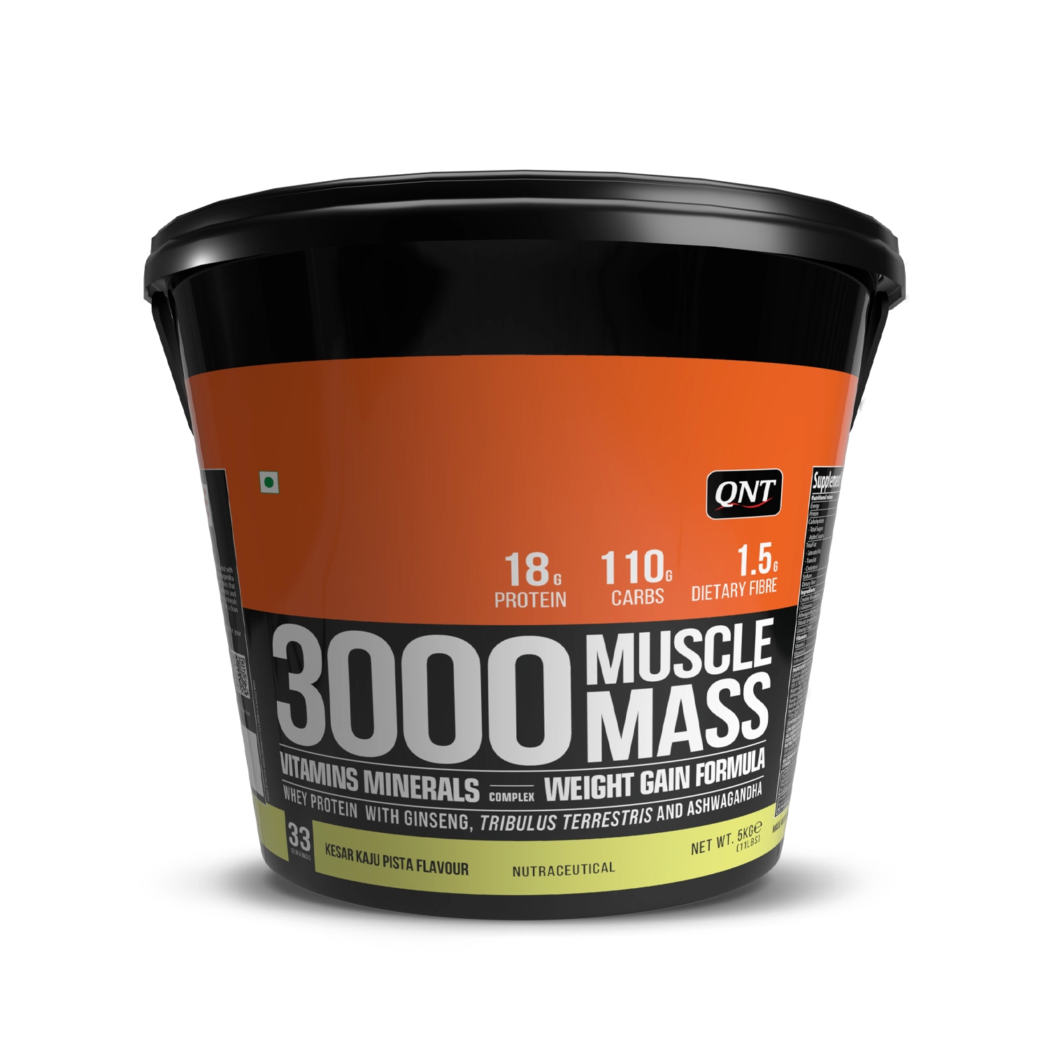 QNT 3000 Muscle Mass Weight Gainer 5kg