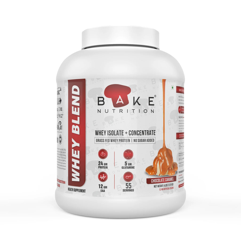 Bake Nutrition Whey Blend, Whey Isolate & Whey Concentrate, 4lbs (1.81 kg)