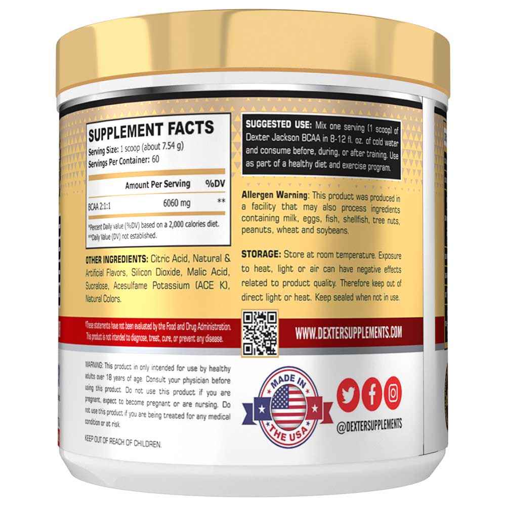 Dexter Jackson BCAA 6000, 460 g (1.02 lb), 60 Servings