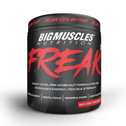 BM Freak Pre-Workout – Intense Energy & Focus Formula, 30 Servings, Sex On The Beach Flavour