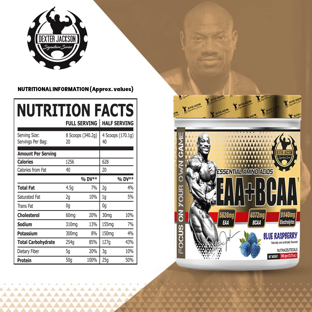 Dexter Jackson EAA+BCAA | 30 Servings, 390 g | Helps Improve Exercise Performance & Maximize Muscle Gains