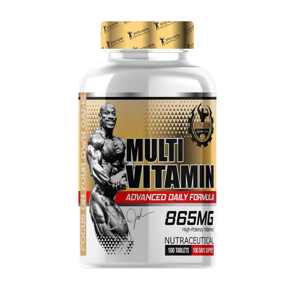 Dexter Jackson Multivitamin High Potency Vitamins 100 Tablets 865mg