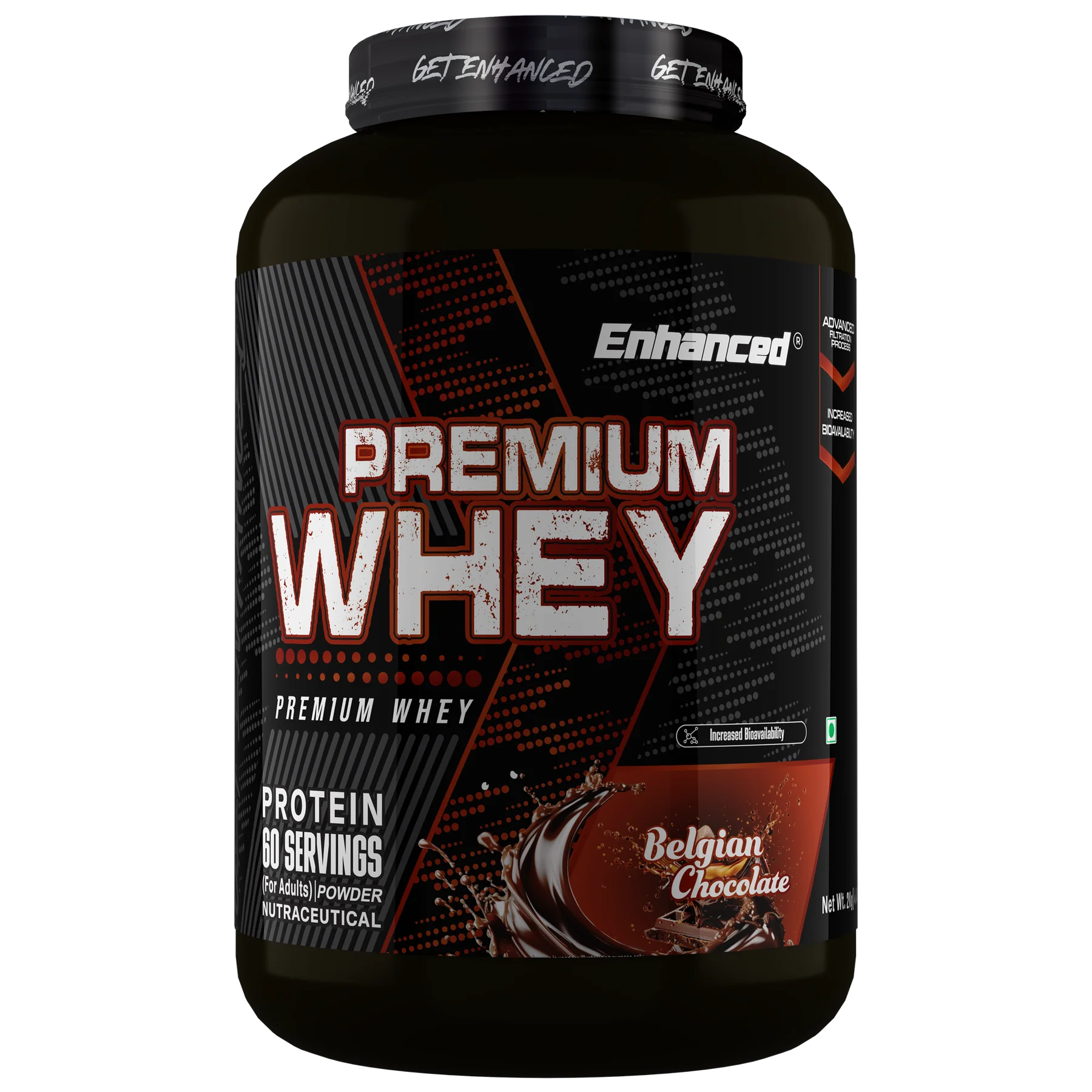 Enhanced Premium Whey Protein, 2kg (4.4 lbs)