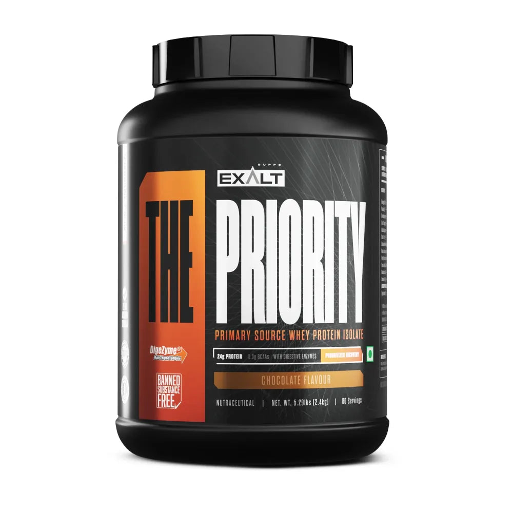 Exalt The Priority Whey Protein, Chocolate Flavour, 5.29lbs (2.4 kg)