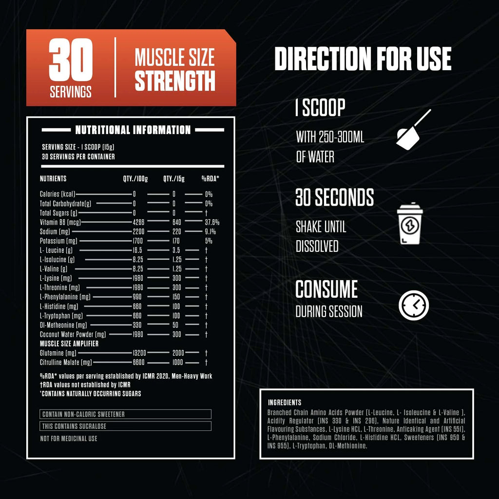 Exalt The Revival EAA (Essential Amino Acid) 450gm, 30 servings