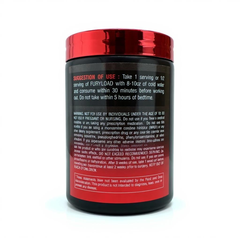 Toro Pharma Fury Load Extreme Pre-Workout, 75 servings