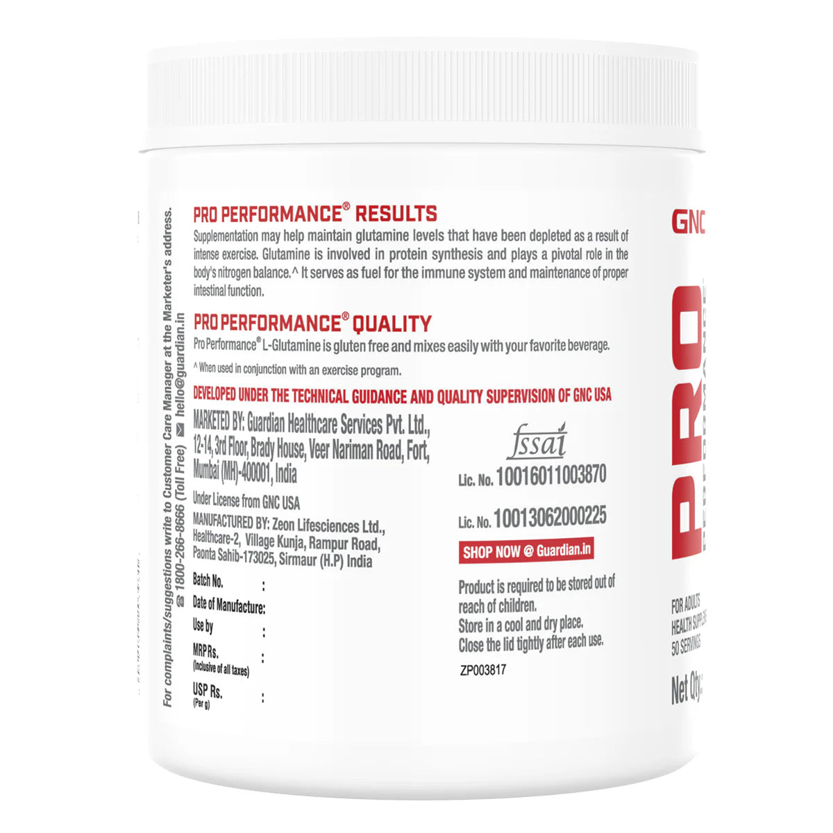 GNC L-Glutamine Powder