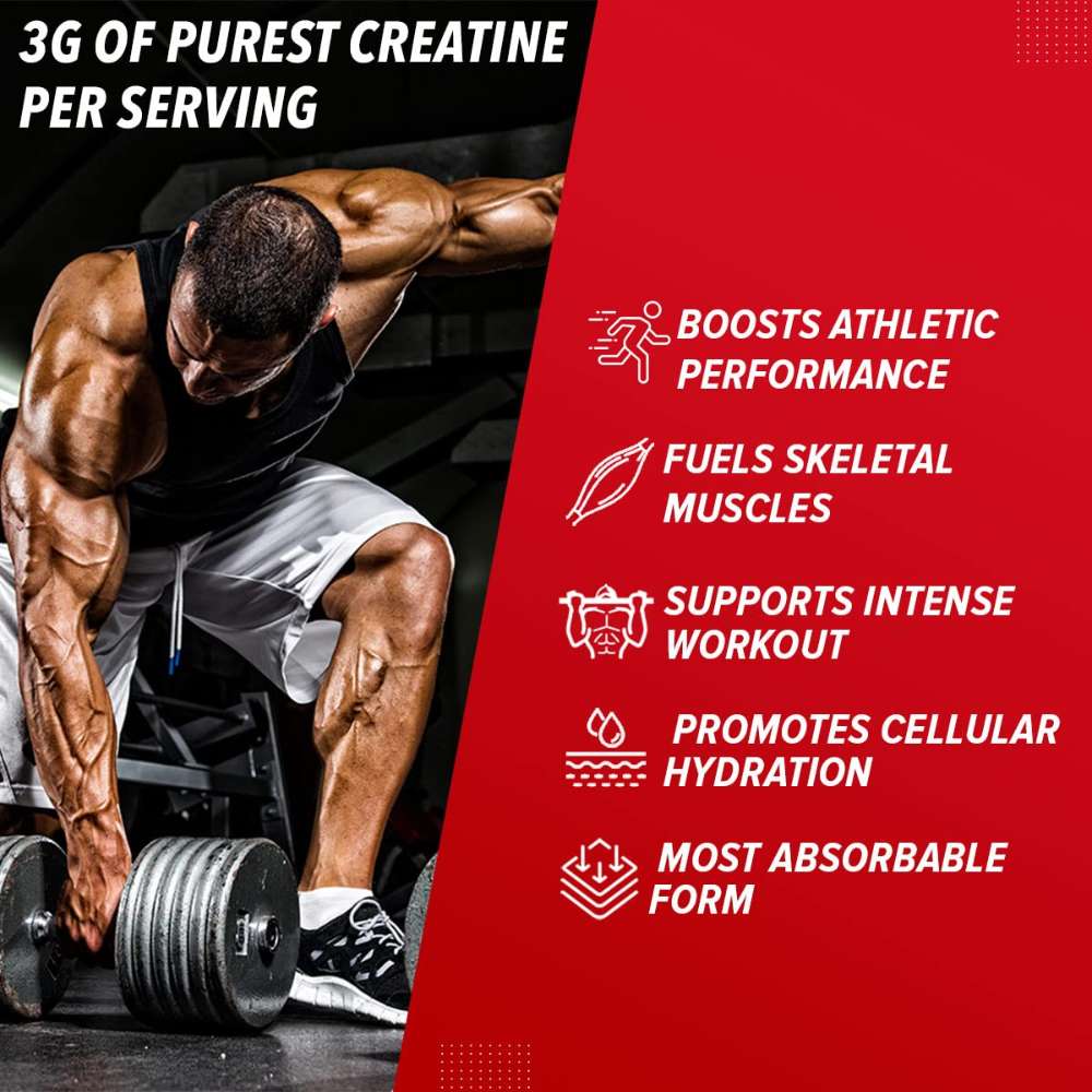 GNC Pro Performance Creatine Monohydrate, (Unflavoured, 250 gm Powder), Boosts Athletic Performance | Micronized Fuels Muscles | Provides Energy Support for Heavy Workout | Formulated In USA