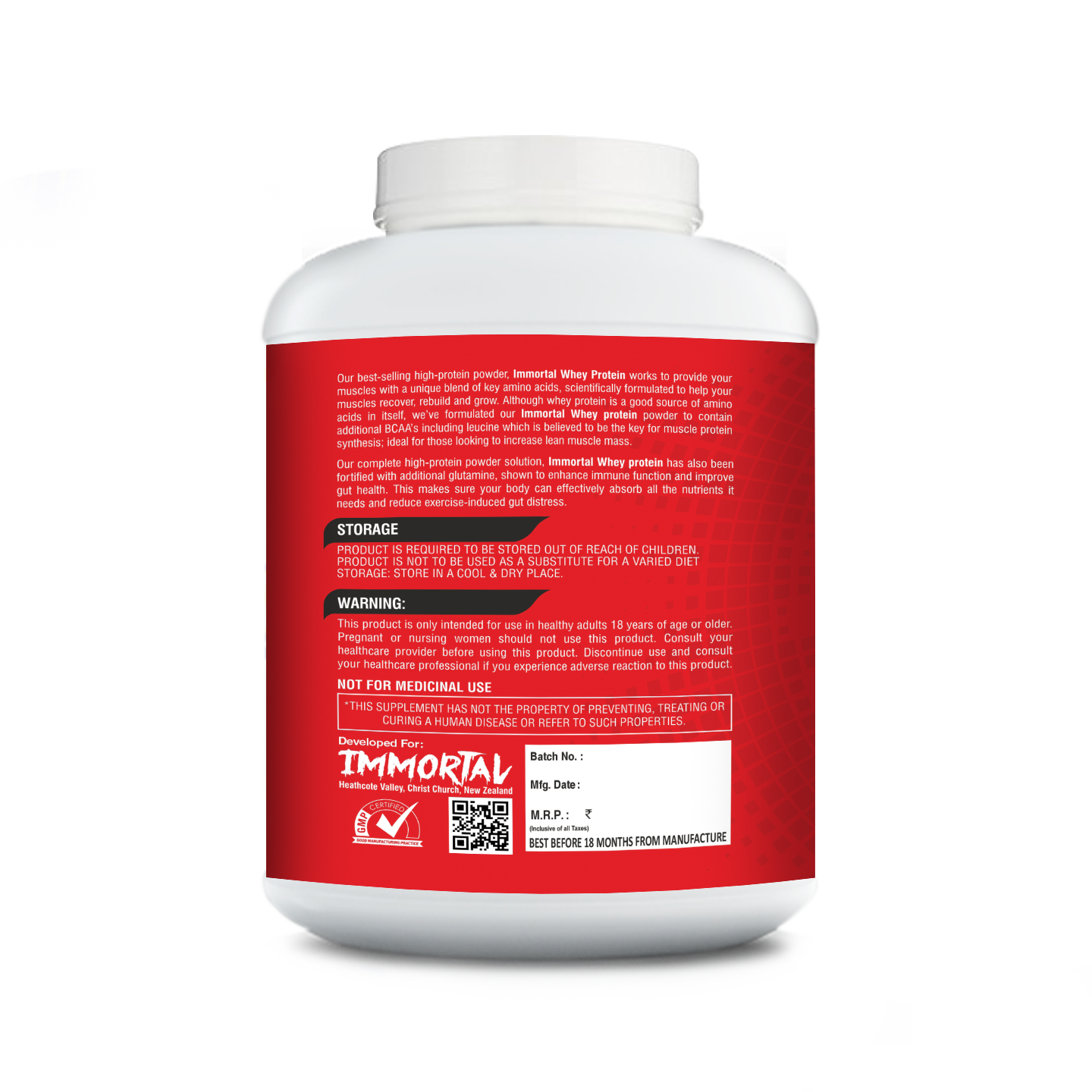 Immortal Whey Protein, 2kg, Chocolate Cappuccino