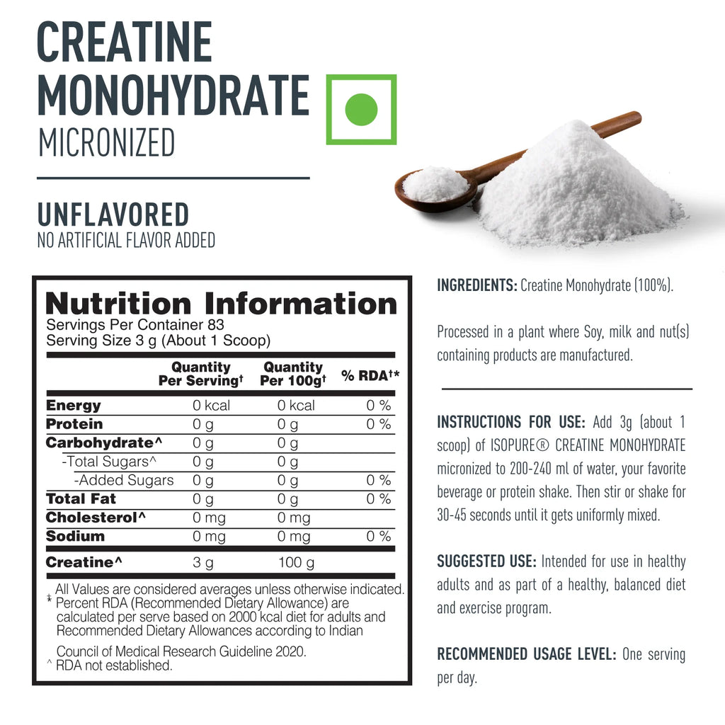 Isopure 100% Creatine Monohydrate Micronized