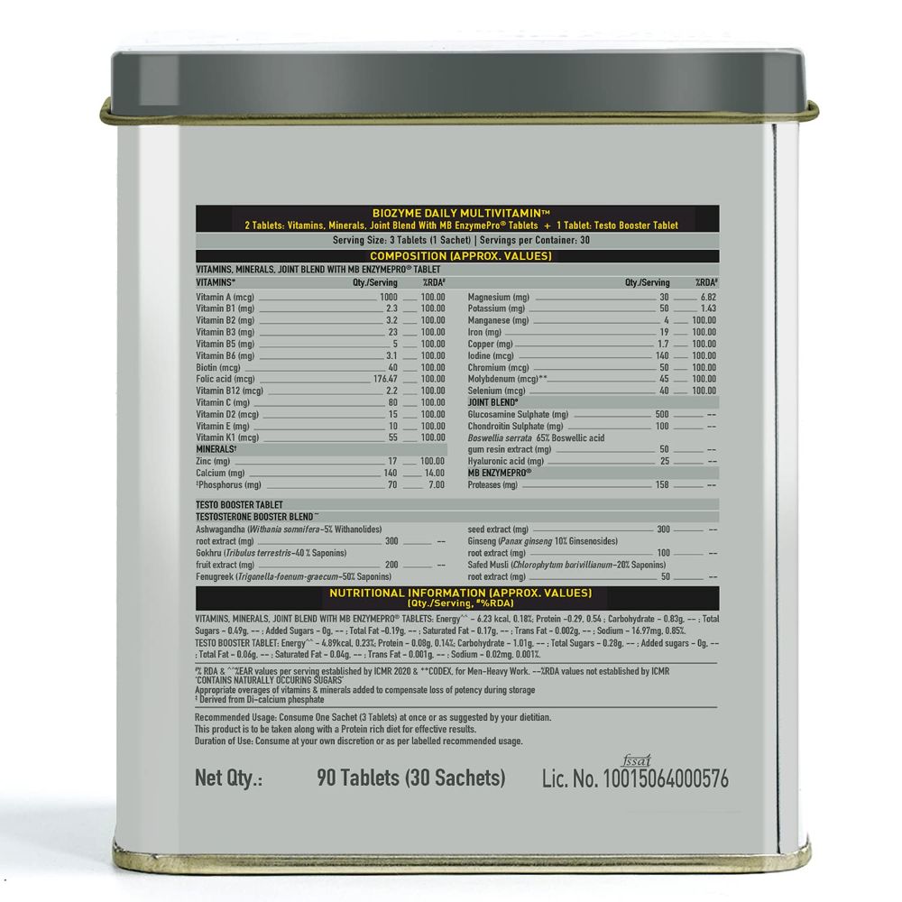 MuscleBlaze Biozyme 5 in 1 Multivitamin, 90 tablet(s)