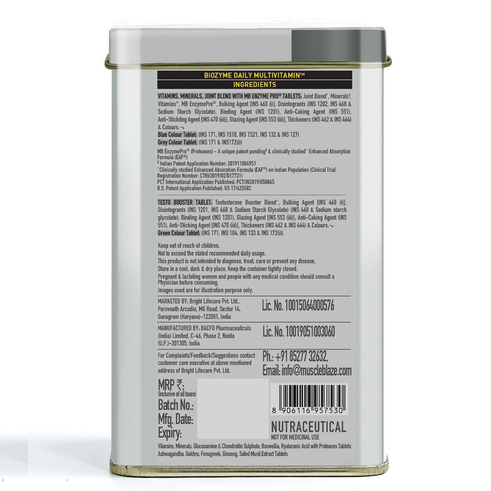 MuscleBlaze Biozyme 5 in 1 Multivitamin, 90 tablet(s)