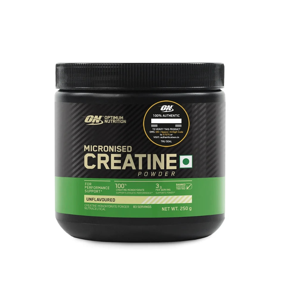 Optimum Nutrition (ON) Micronized Creatine Monohydrate Powder - 250 gm