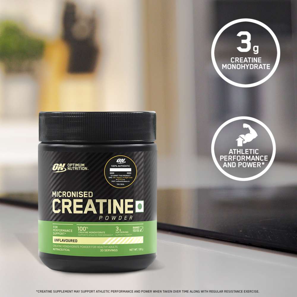 Optimum Nutrition (ON) Micronized Creatine Monohydrate Powder - 250 gm