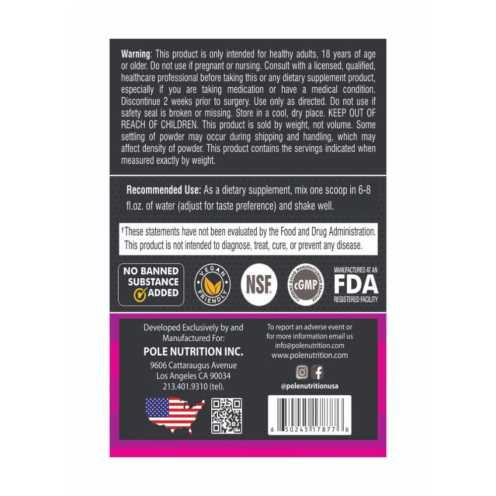 Pole Nutrition Teazer Pre-Workout - 270 gm (0.59 Lb), Tasty Fruit Punch