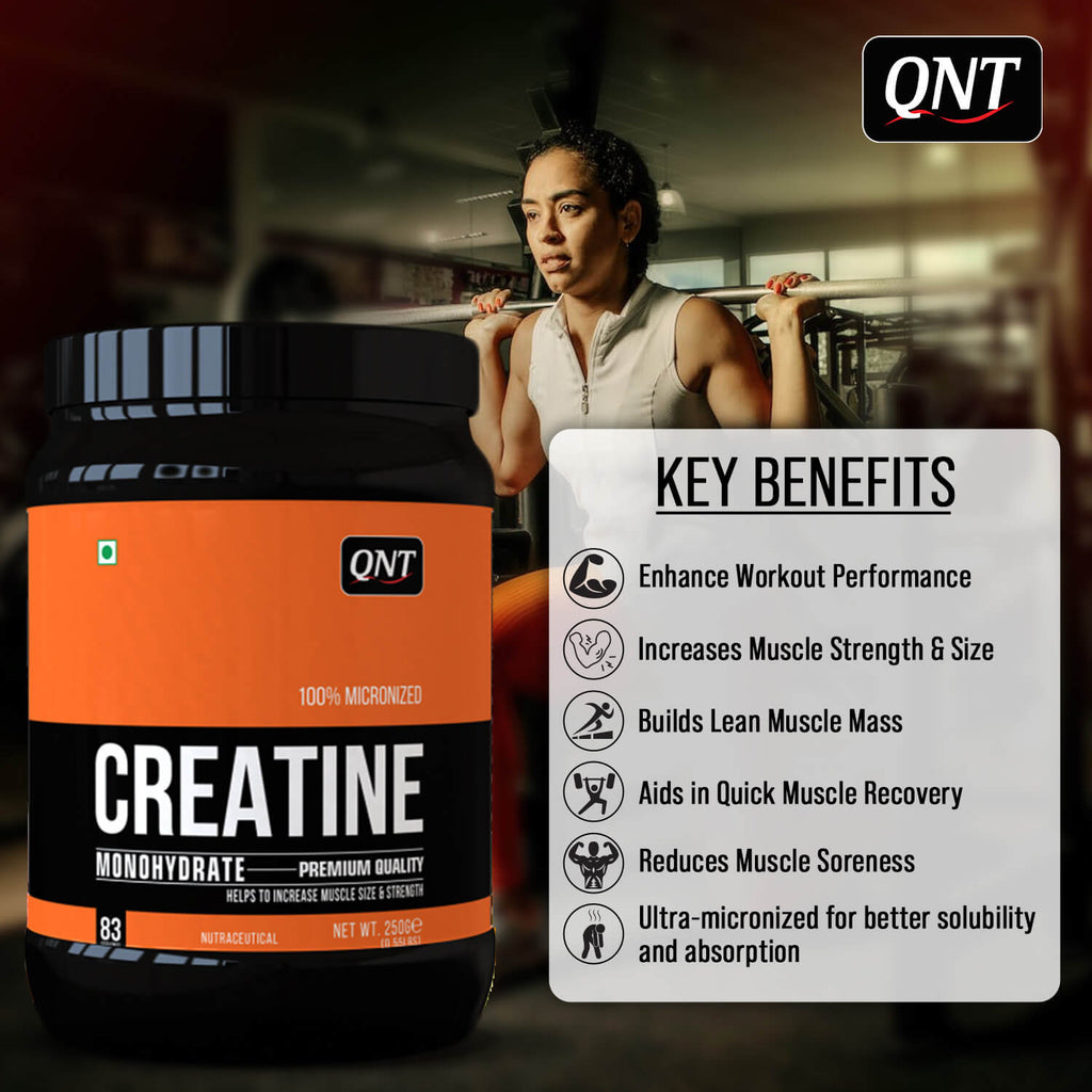 QNT CREATINE MONOHYDRATE POWDER | 250 G