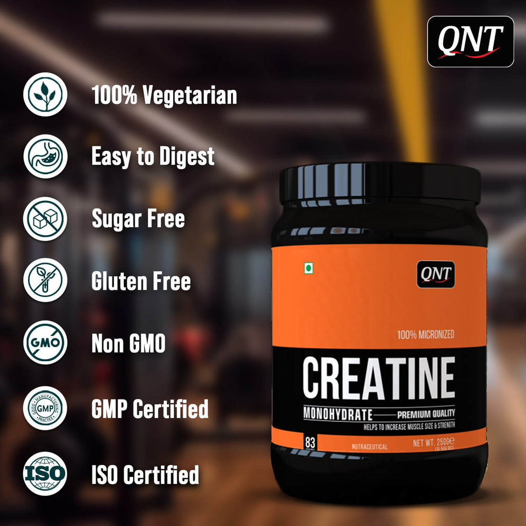 QNT CREATINE MONOHYDRATE POWDER | 250 G