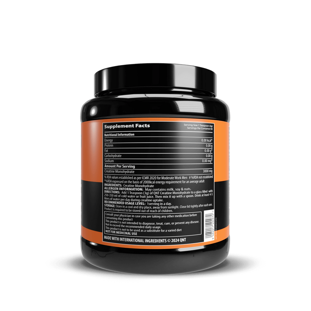 QNT CREATINE MONOHYDRATE POWDER | 250 G