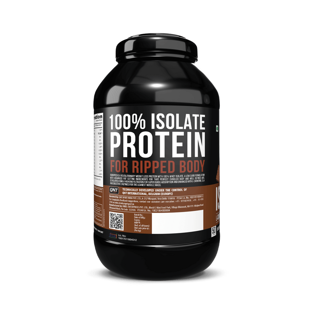 QNT ISO Ripped Whey Protein Isolate Powder, 2kg, Cafe Bevarabia