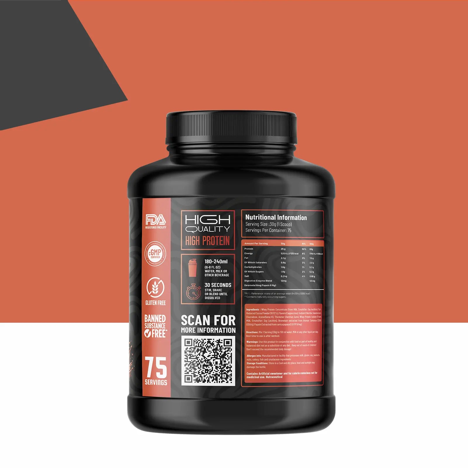 RFN whey core, 5lbs ( 2.2kg ), chocolate