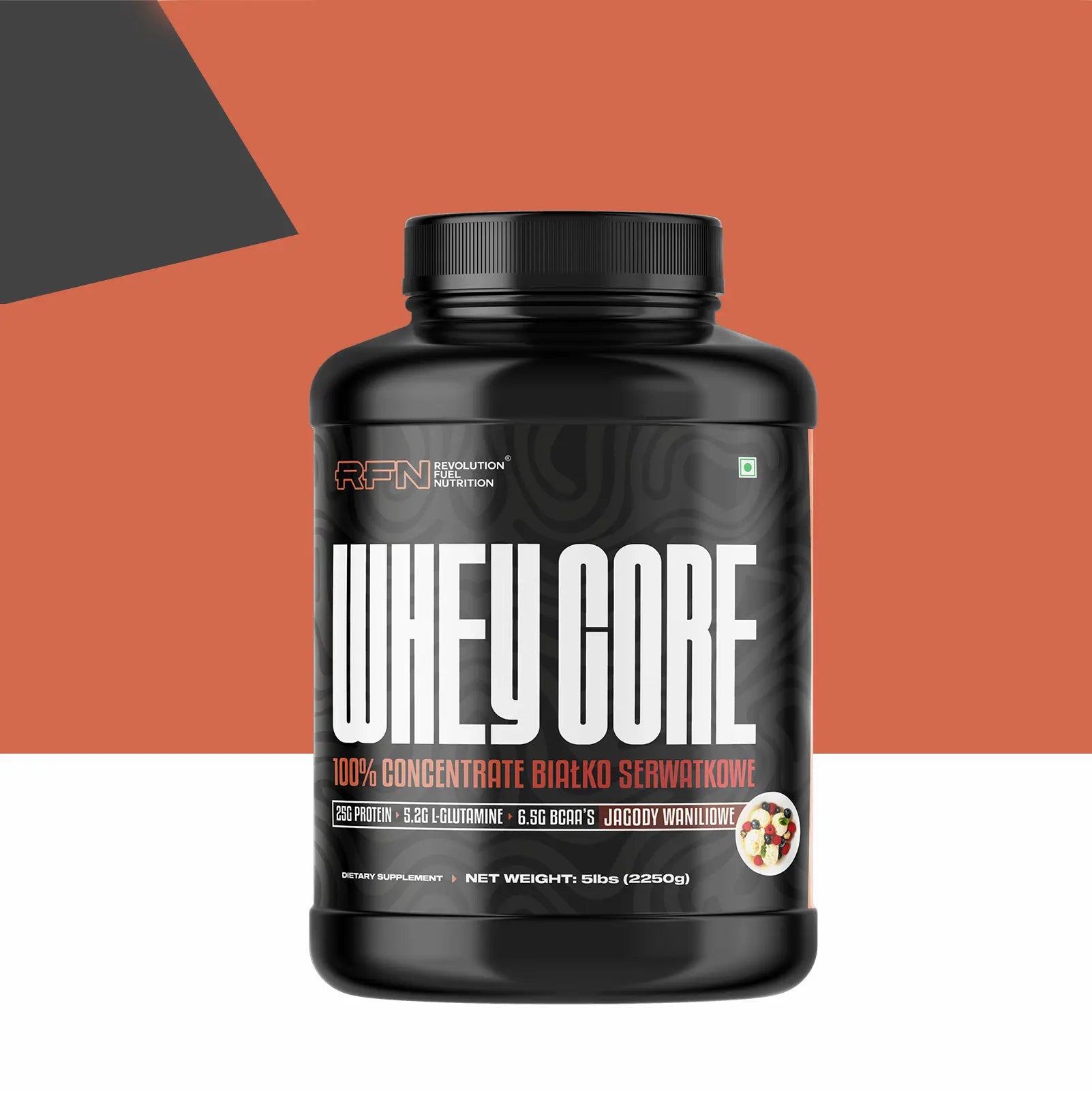 RFN whey core, 5lbs ( 2.2kg ), Vanilla (Jagodi Waniliowe)